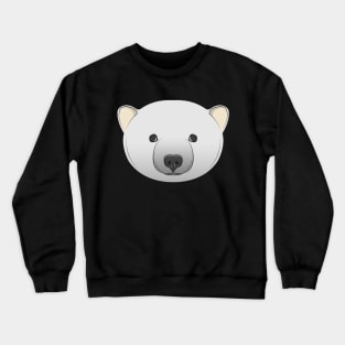 cute polar bear face Crewneck Sweatshirt